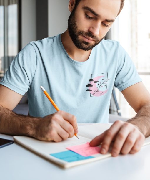 Pink Moon Art Unisex T-Shirt