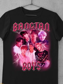 Pink Vintage Art Bangtan Boys Bts Kpop Unisex T-Shirt