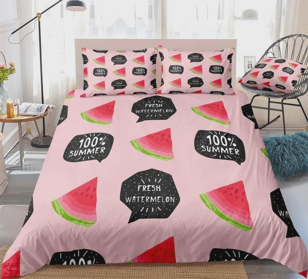 Pink Watermelon Bedding Set