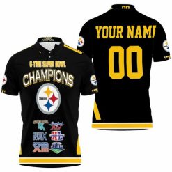 Pittsburgh Steelers 6-time Super Bowl Champions For Fans Personalized Polo Shirt Model A27951 All Over Print Shirt 3d T-shirt