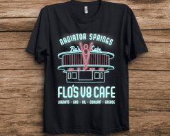 Pixar Cars Flo’s V8 Cafe Poster Graphic Disney Unisex T-Shirt