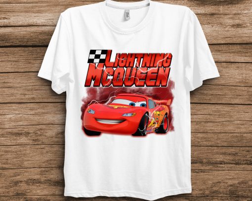 Pixar Cars Lightning Mc Queen Portrait Disney Unisex T-Shirt