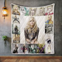 Pixie Lott Album Covers Quilt Blanket