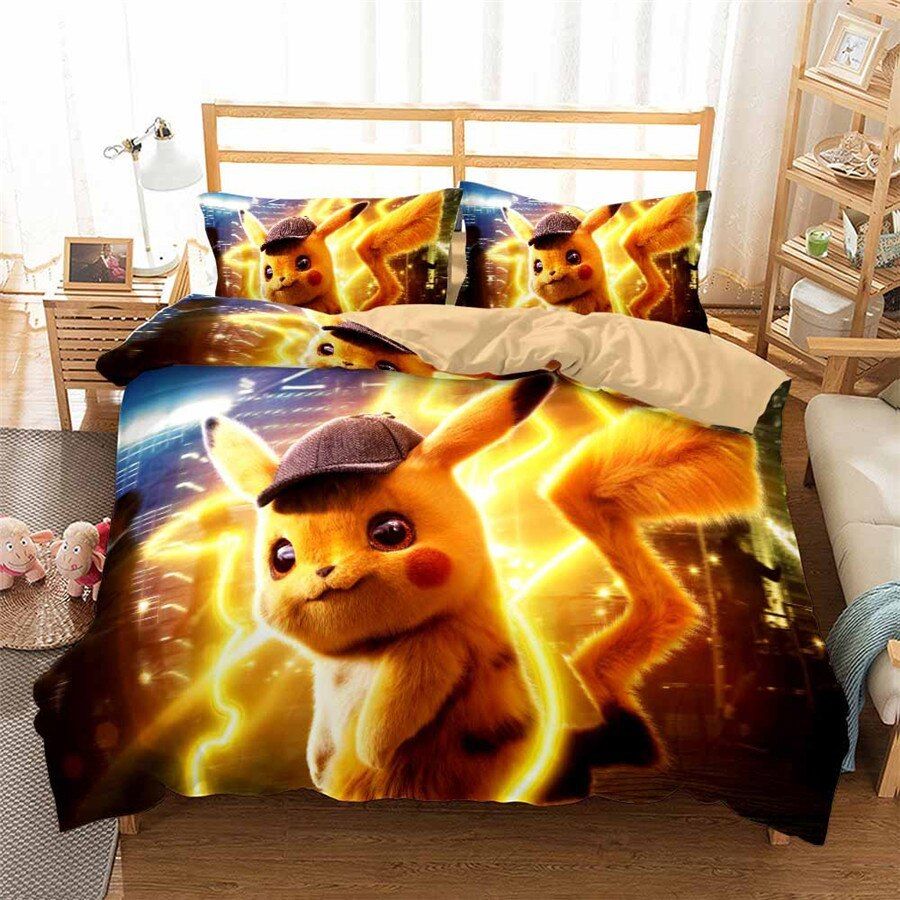 Pokemon-Pikachu-Print-3d-Bedding-Set-3
