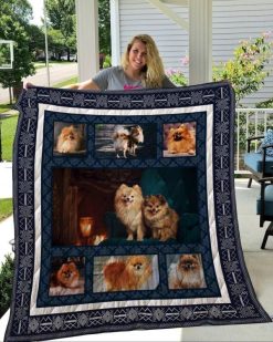 Pomeranian 1 Quilt Blanket