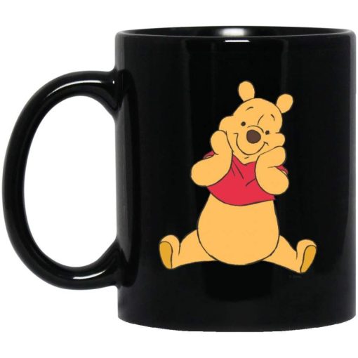 Pooh Cartoon Winnie The Pooh Premium Sublime Ceramic Coffee Mug Black