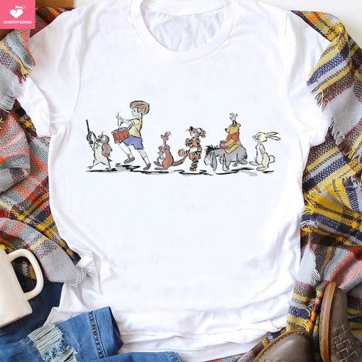 Pooh On Parade Disney The Pooh Unisex T-Shirt