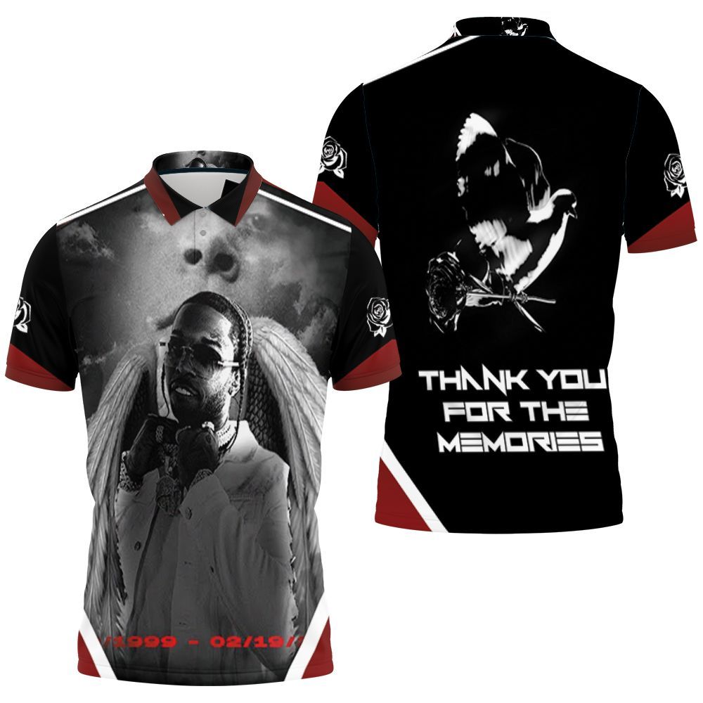 Pop Smoke Legend Hip Hop Rap Angel Memories Polo Shirt All Over Print Shirt 3d T-shirt