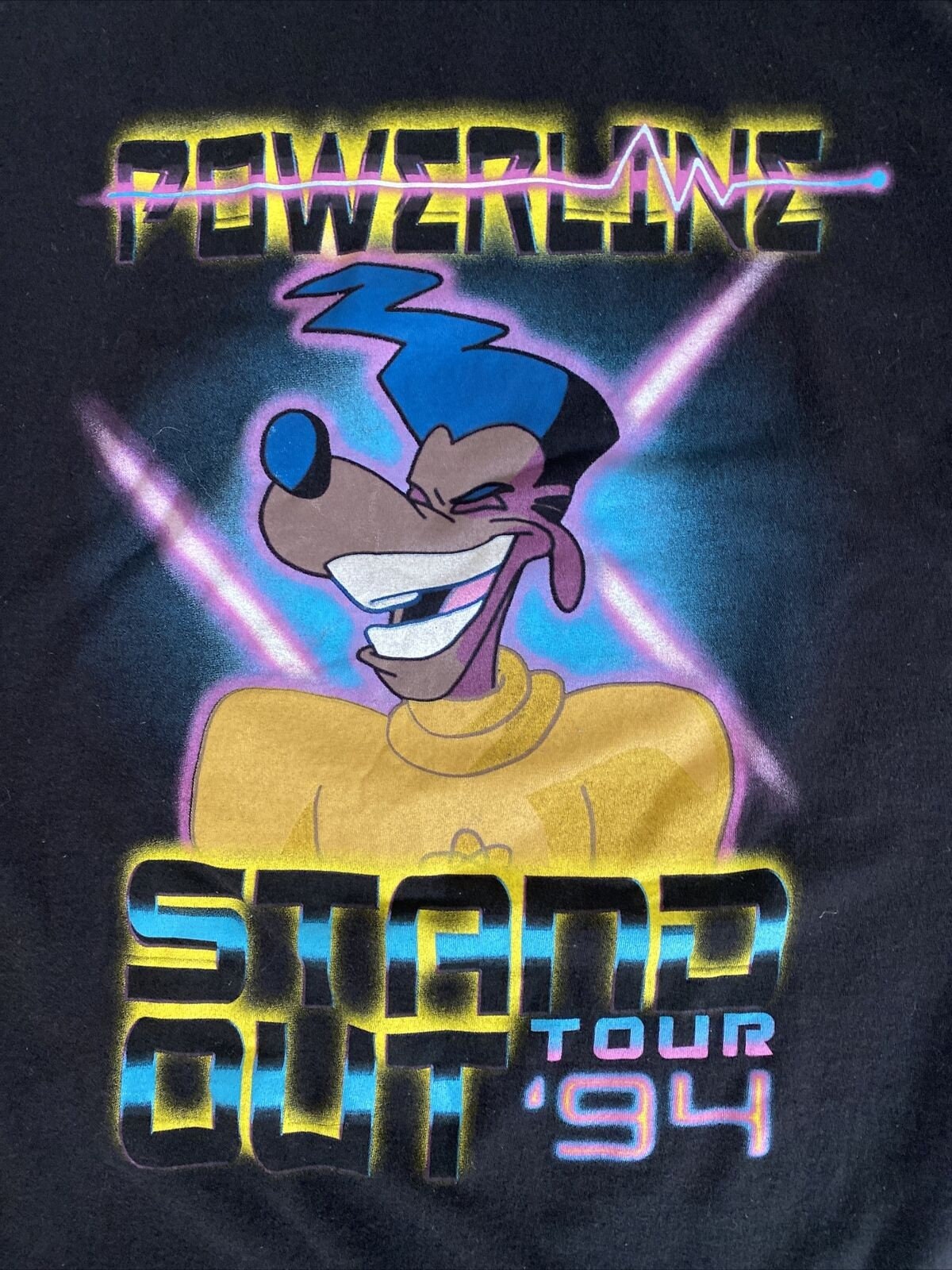 Powerline Stand Out Tour 1994 A Goofy Movie Disney Concert Vintage Cartoon Movie Unisex T-Shirt