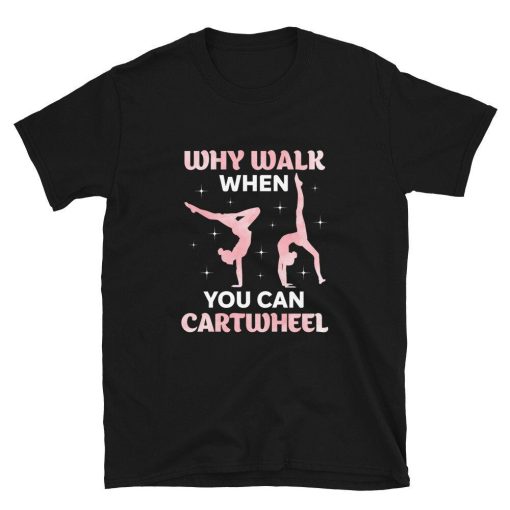 Pretty Fun Cartwheel Gymnasts Unisex T-Shirt