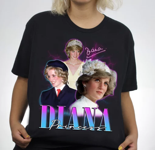 Princess Diana 80s Vintage Retro Unisex T-Shirt