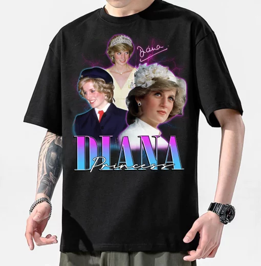 Princess Diana 80s Vintage Retro Unisex T-Shirt