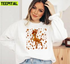 Print Bambi Disney Cartoon Unisex Sweatshirt