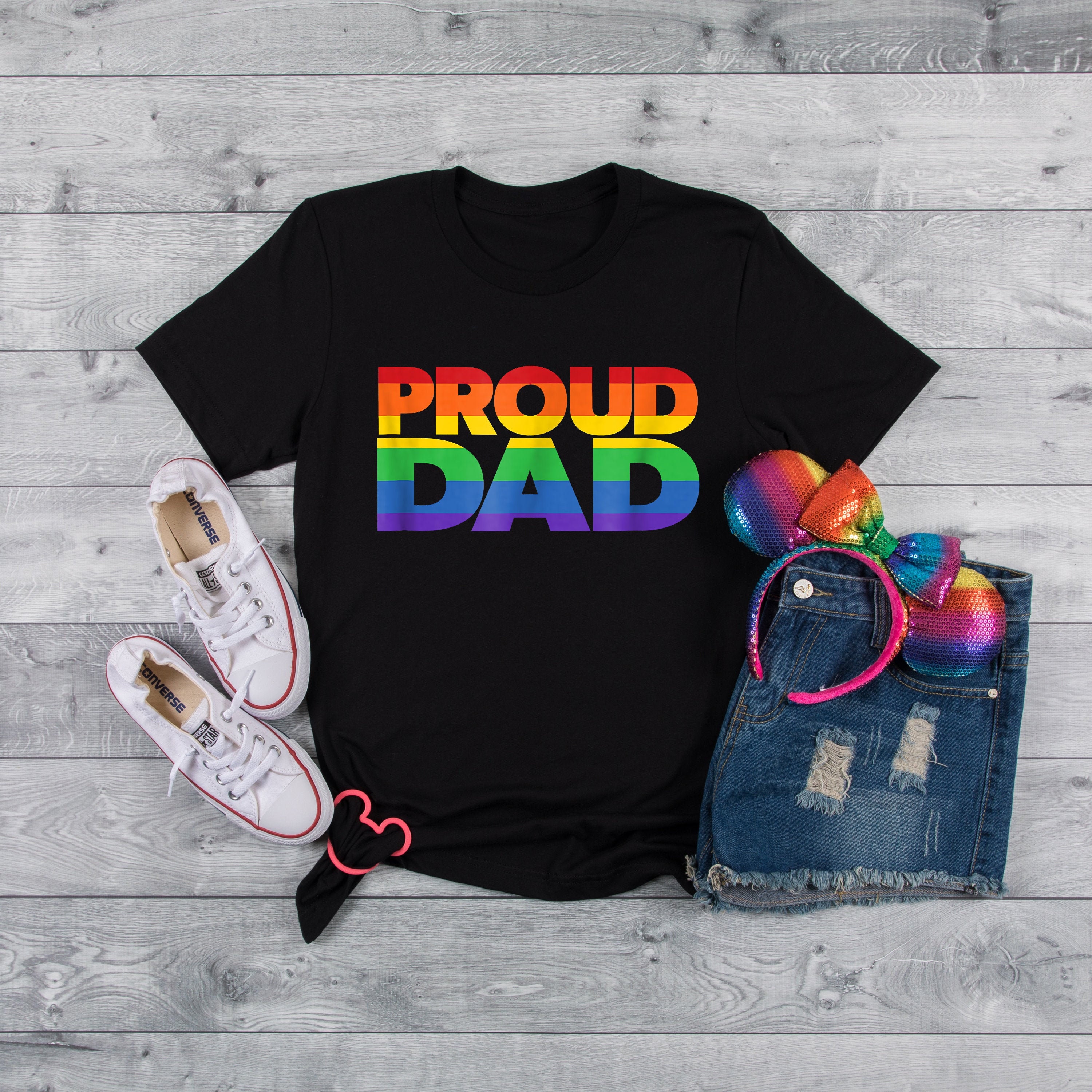 Proud Dad Lgbt Pride Month Father’s Day Unisex T-Shirt
