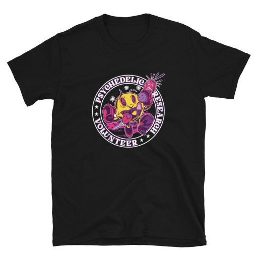 Psychedelic Research Volunteer Trippy Pacman Unisex T-Shirt