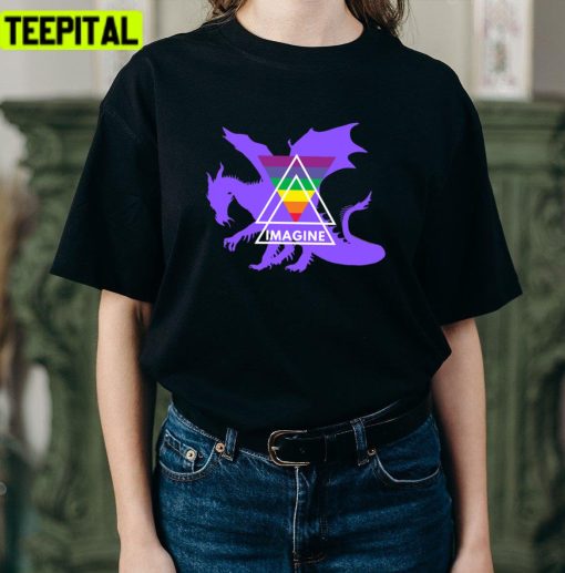 Purple Art Enemy Believer Imagine Dragon Unisex T-Shirt