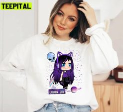 Purple Hair Youtuber Laurenzside Unisex Sweatshirt