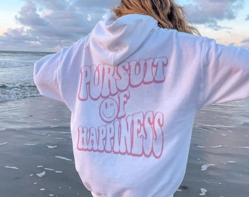 Pursuit Of Happiness On Back Unisex Hoodie