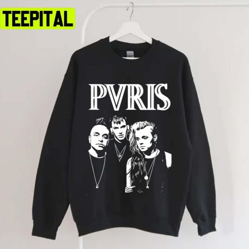 Pvris Band Logo And Personil Personil Retro Rock Band Unisex T-Shirt