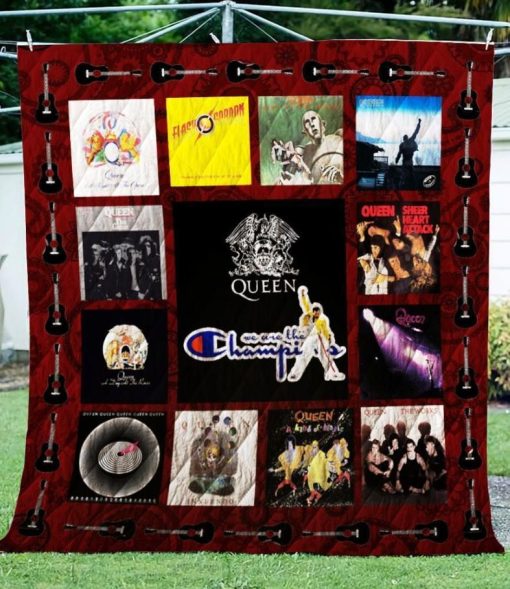 Queen We Are The Champions – Washable Handmade Cotton Quilt Blanket For Fans