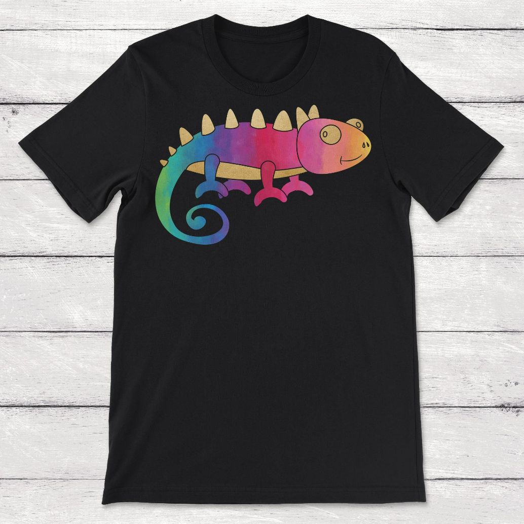 Rainbow Chameleon Unisex T-Shirt