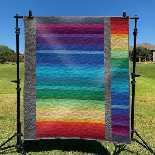 Rainbow Pride Quilt Blanket Great Customized Blanket Gifts For Birthday Christmas Thanksgiving