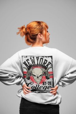 Ram Skull New York Skeleton Unisex Sweatshirt