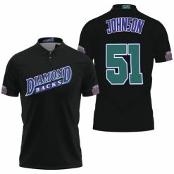 Randy Johnson Arizona Diamondbacks Black Jersey Inspired Style Polo Shirt Model A32388 All Over Print Shirt 3d T-shirt