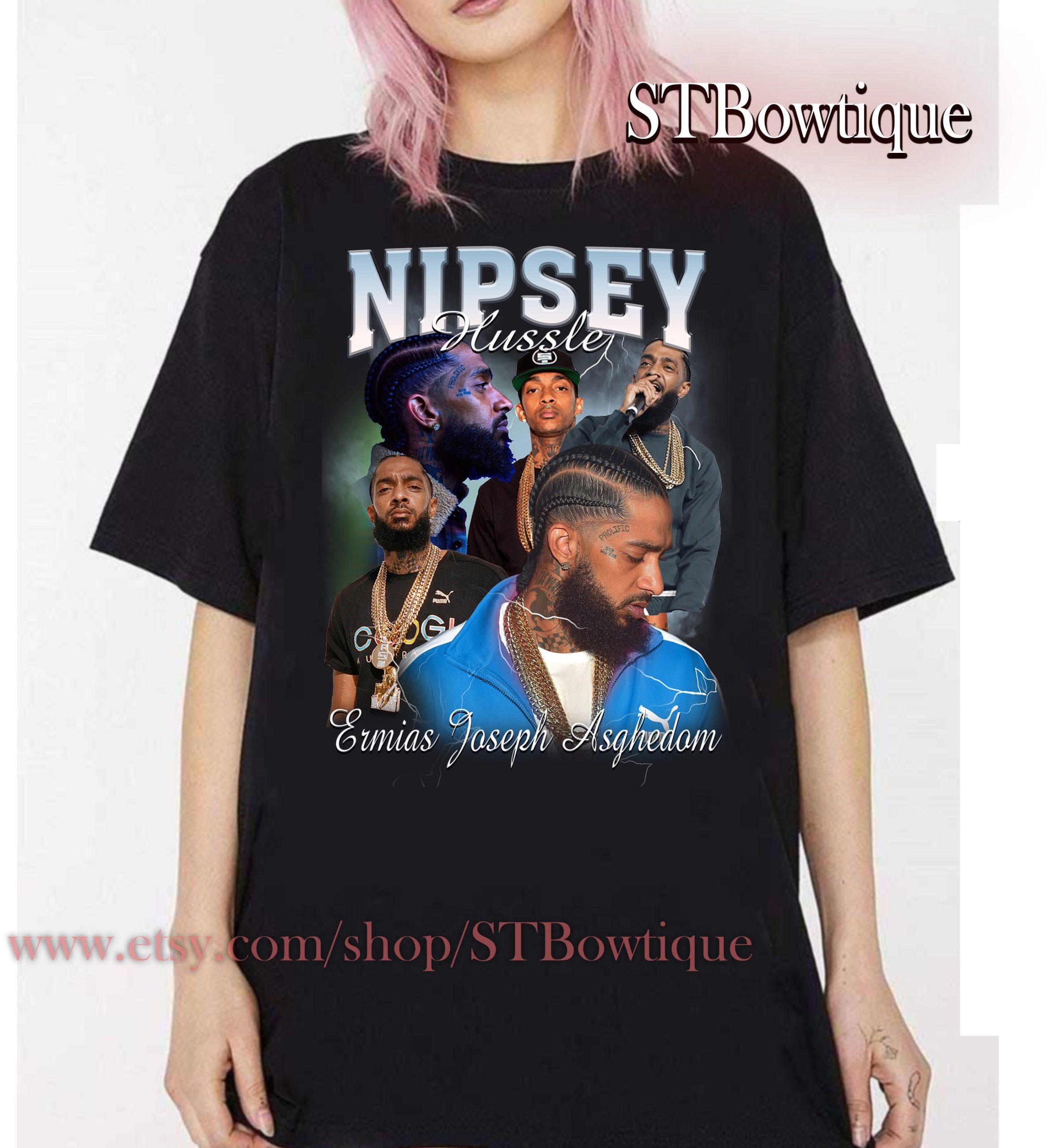 Rap Hiphop Nipsey Hussle Vintage 90's Tour Unisex T-Shirt