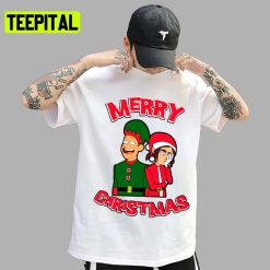 Red Art Merry Hristmas Inside Job Unisex T-Shirt