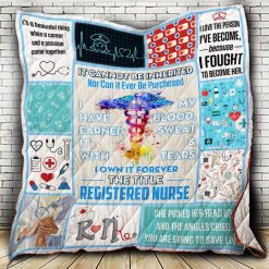 Registered Nurse I Own It Forever Quilt Blanket