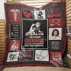 Retired Nurse Quilt Blanket