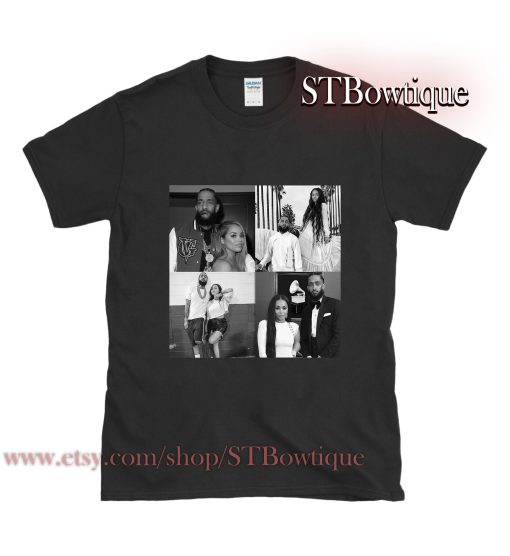 Retro Design Nipsey Hussle And Lauren London Unisex T-Shirt