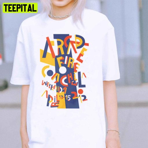 Retro Text Art Arcade Fire Band Unisex T-Shirt