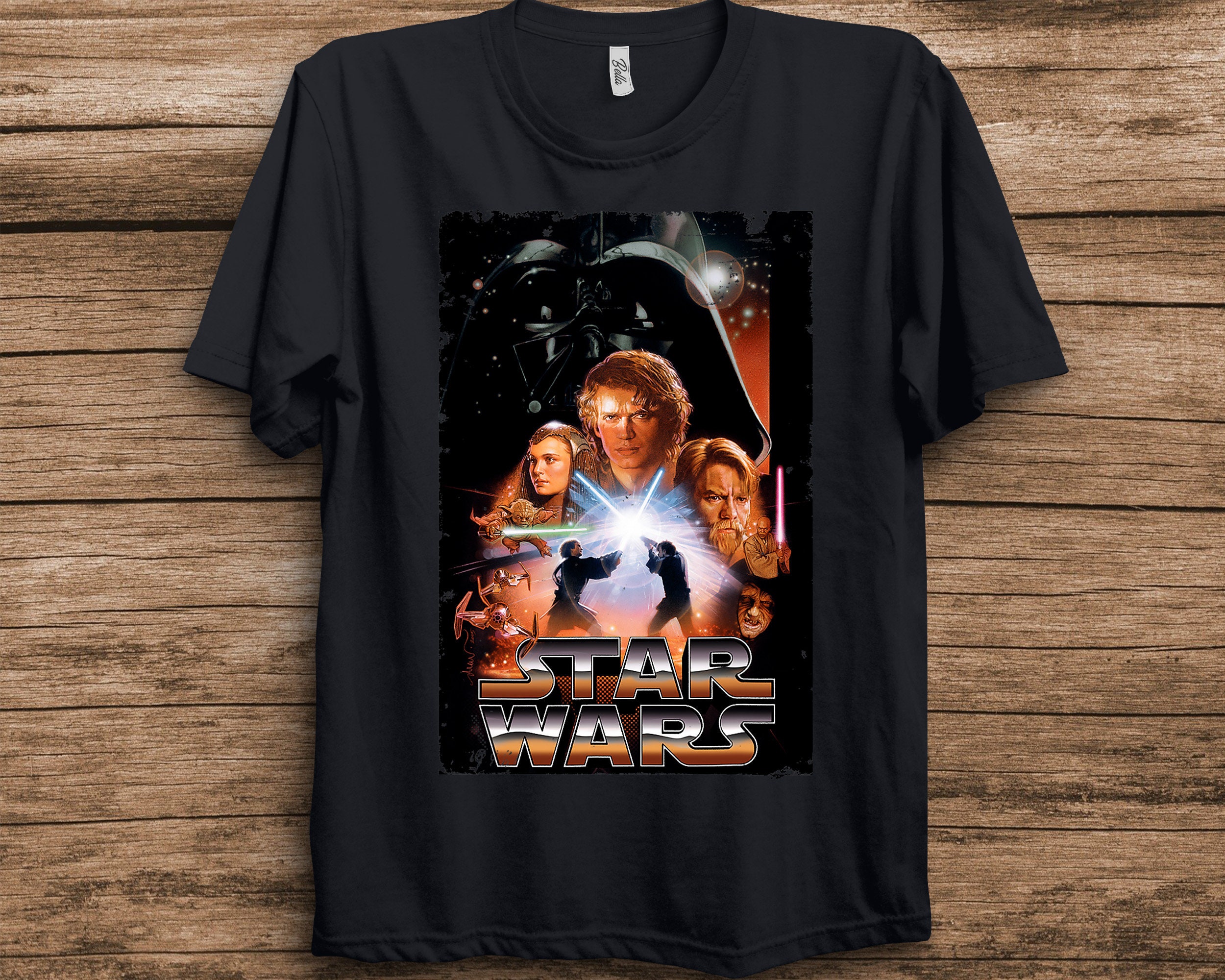Revenge Of The Sith Movie Poster Graphic Star Wars Unisex T-Shirt