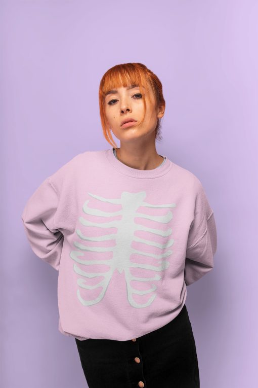 Rib Cage Creepy Cute Lovers Unisex Sweatshirt