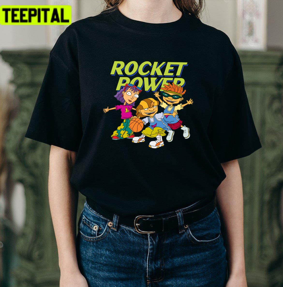 Rocket Basketball Cartoon Rocket Power Unisex T-Shirt