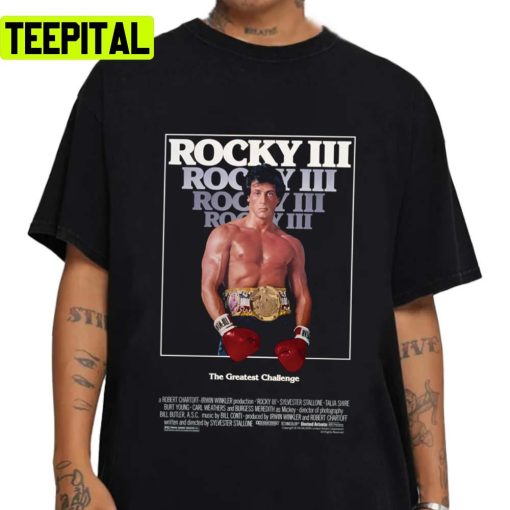 Rocky Iii Movie Boxing Design Unisex T-Shirt