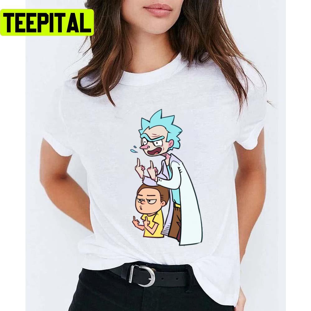 Rude Rick And Morty Unisex T-Shirt