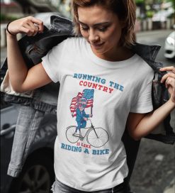 Running The Country Is Like Riding A Bike Anti Biden Unisex T-Shirt