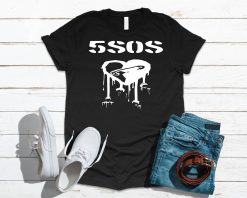 Safety Pin Vintage Band Calum Hemmings Youngblood 5 Seconds Of Summer 5sos Unisex T-Shirt