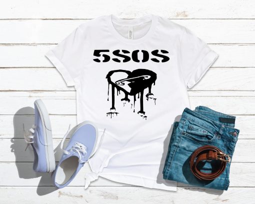 Safety Pin Vintage Band Calum Hemmings Youngblood 5 Seconds Of Summer 5sos Unisex T-Shirt