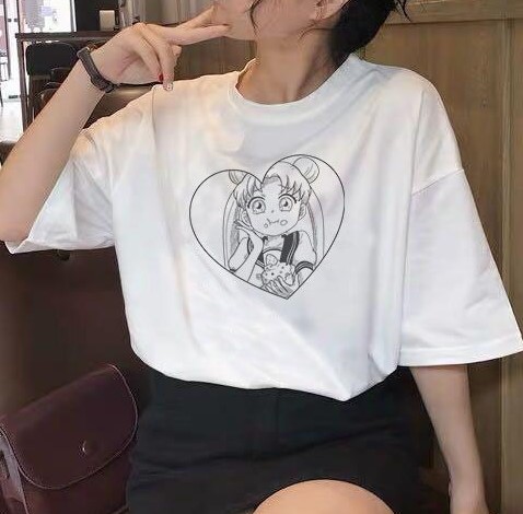 Sailor Moon Usagi Eating Cake Manga Unisex T-Shirt