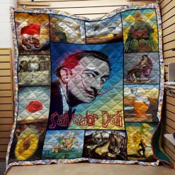 Salvador Dali Tribute Quilt Blanket