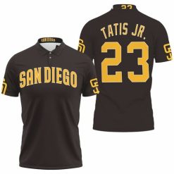 San Diego Padres Fernando Tatis Jr 23 Mlb 2020 Brown Jersey Inspired Polo Shirt Model A4176 All Over Print Shirt 3d T-shirt