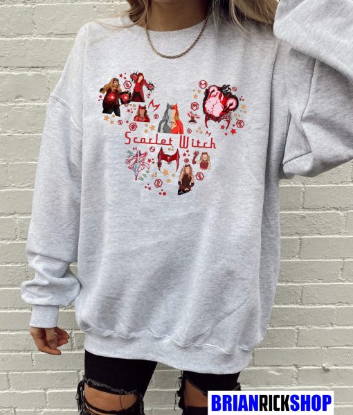 Scarlet Witch Mickey Marvel Disney Art Unisex Sweatshirt