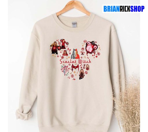 Scarlet Witch Mickey Marvel Disney Art Unisex Sweatshirt