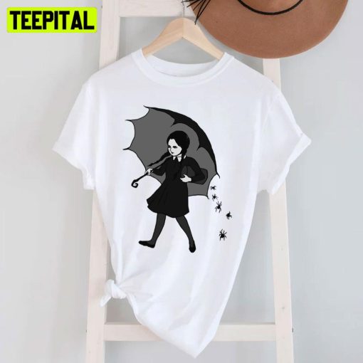 Scary Girl Wednesday Unisex T-Shirt