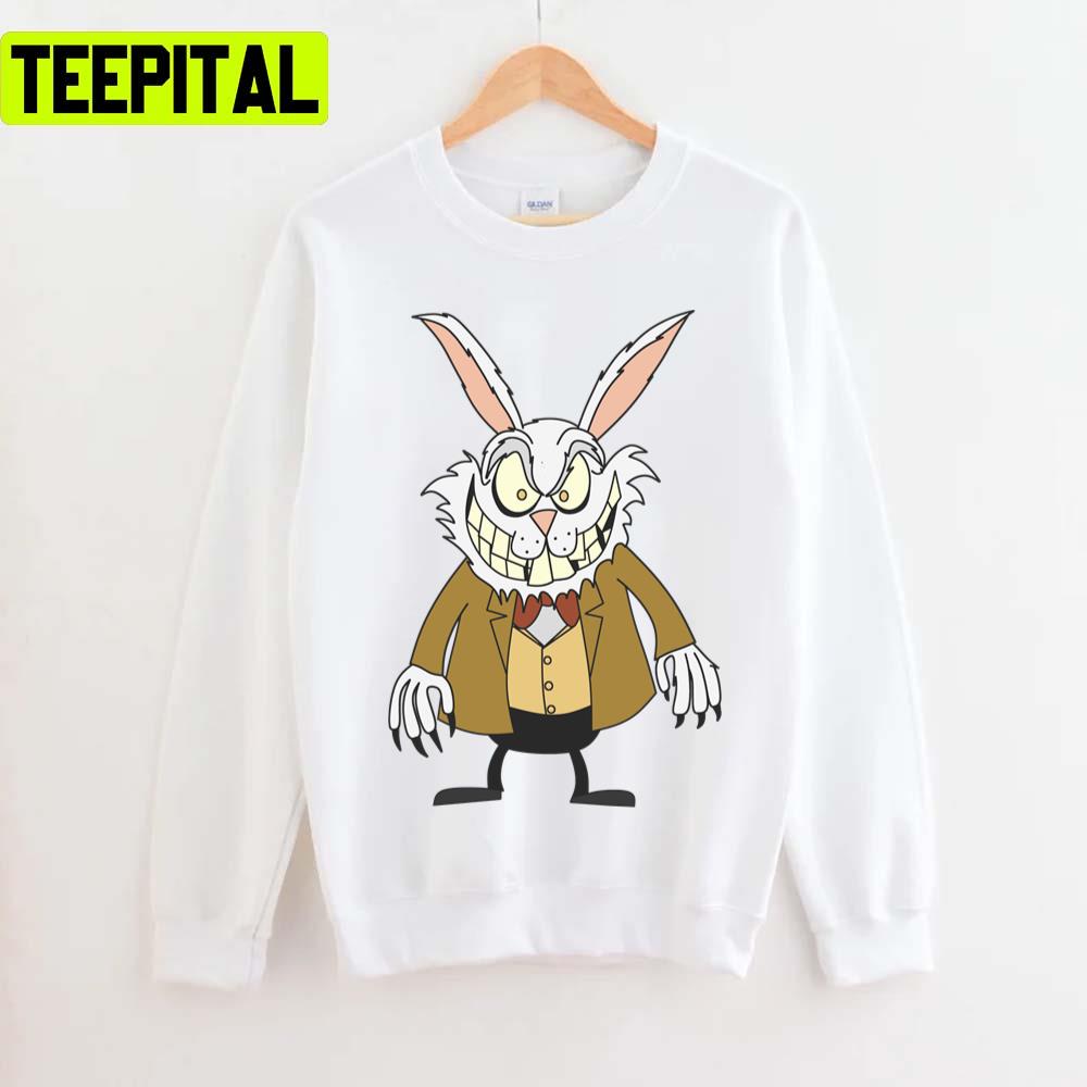 Scary Rabbit Alices Adventures In Wonderland Unisex T-Shirt