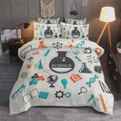 Science Knowledge Pattern Cotton Bedding Sets